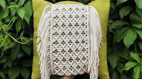 编织抱枕视频,跟随视频教程制作个性抱枕
